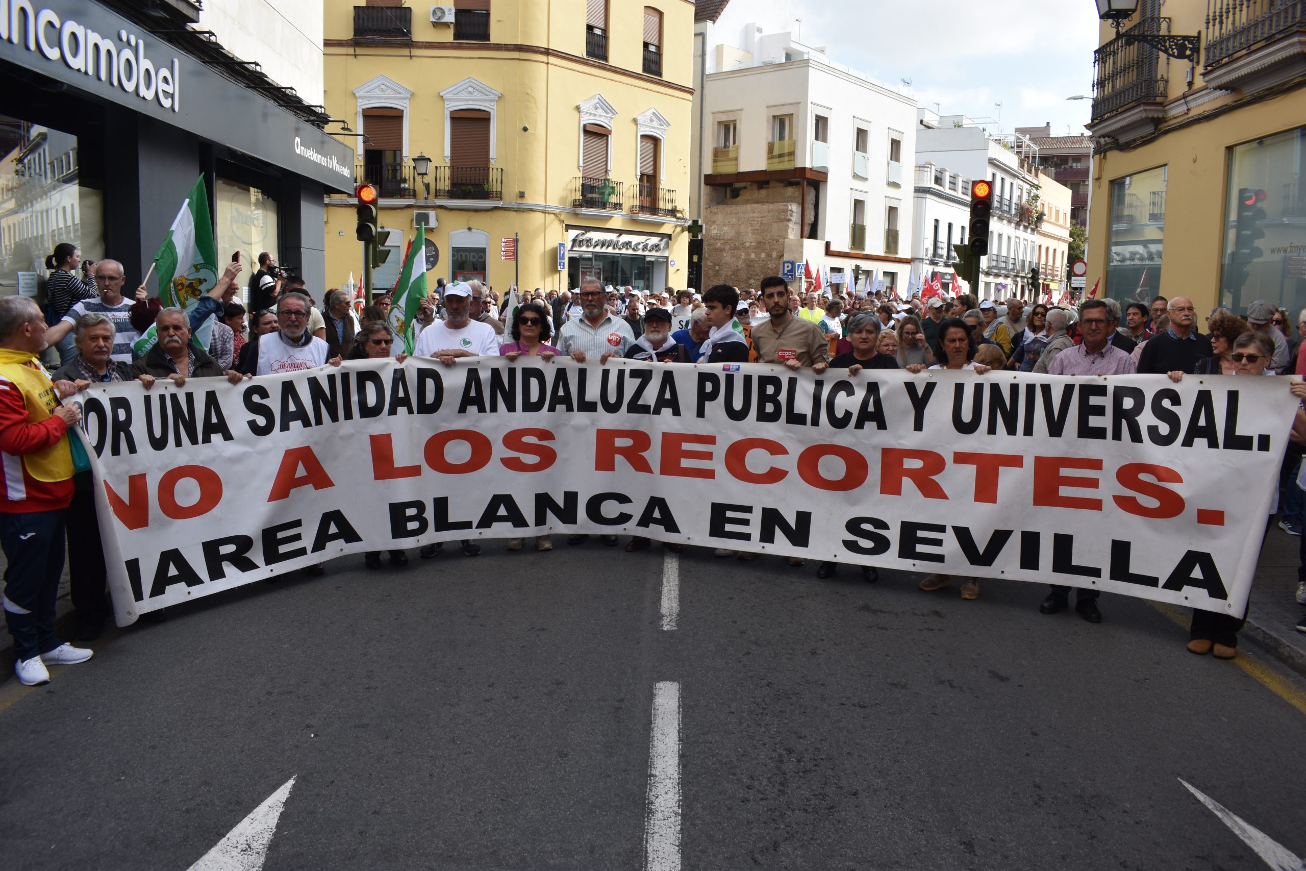 Manifestación en defensa de la sanidad pública andaluza celebrada en Sevilla el pasado 28 de octubre.