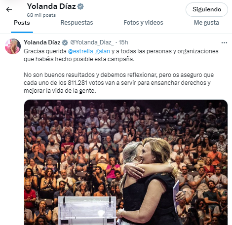 Yolanda Díaz dimite como líder de Sumar tras los resultados europeos