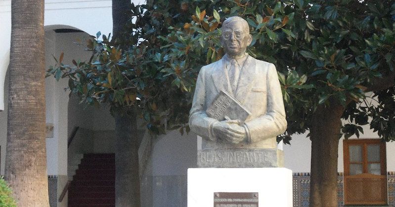 Busto de Blas Infante en el Parlamento andaluz