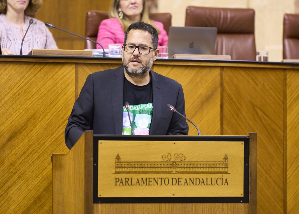 José Ignacio García en el Parlamento andaluz