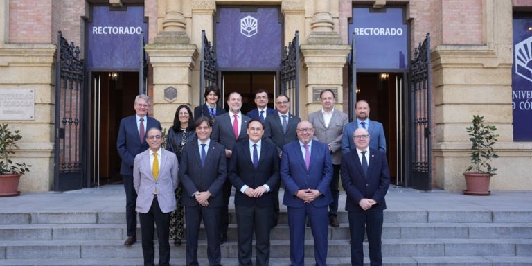 Rectores Universidades Públicas andaluzas y consejero de Universidad, Villamandos
