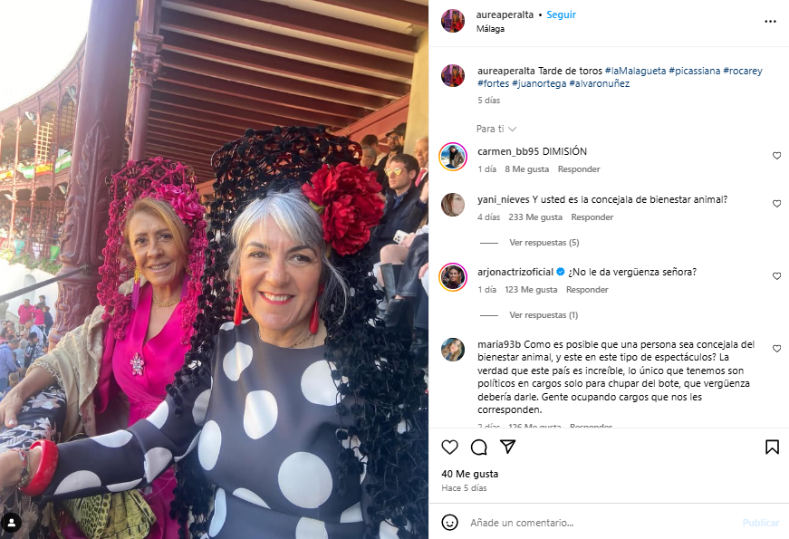 aurea peralta pp benalmádena corrida de toros