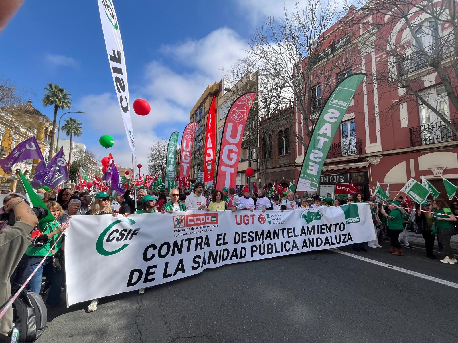 manifestacion 5 de abril de 2025 sanidad pública, sevilla 2