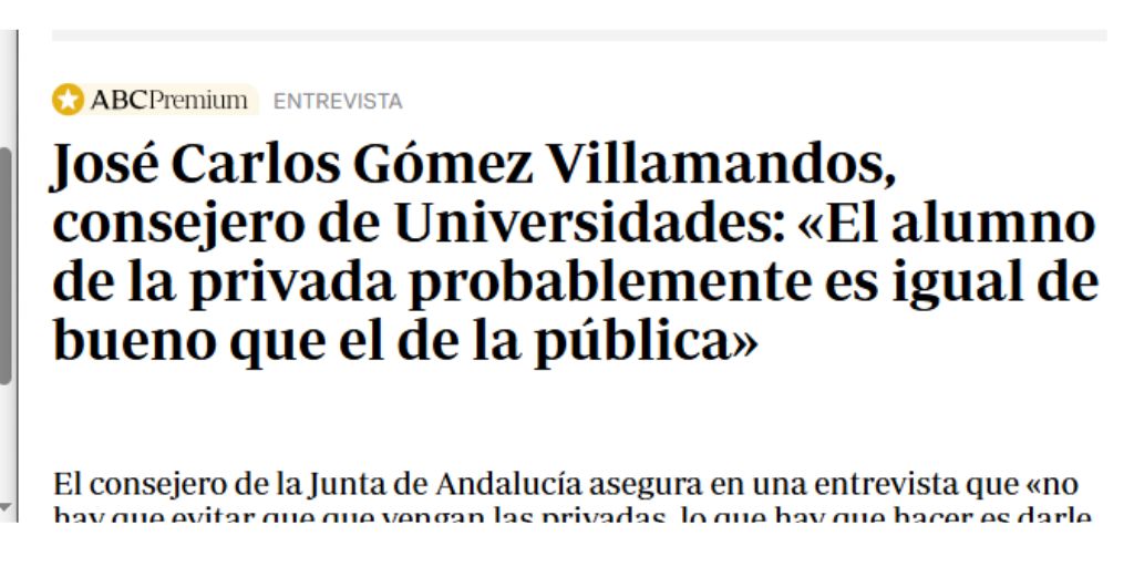 jose carlos gomez villamandos, alumno de la privada es igual de bueno que la pública