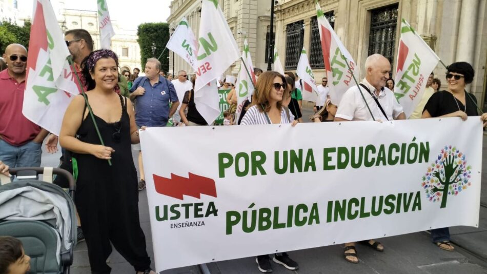 manifestación de ustea por una educación pública inclusiva