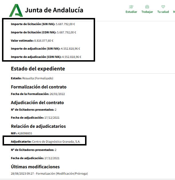  mamografías andalucía con sanidad privada, detecció precoz cáncer mama 2