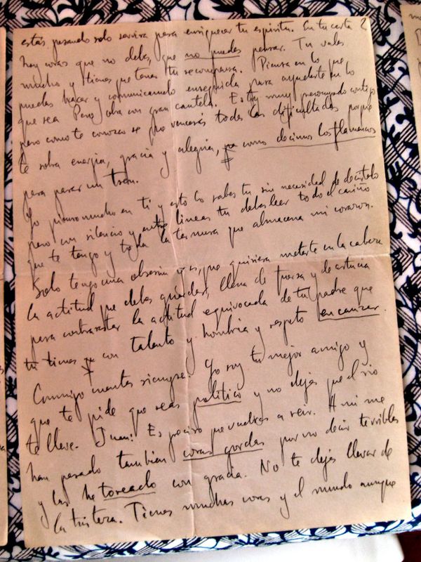 fotos de la última carta de federico garcía lorca
